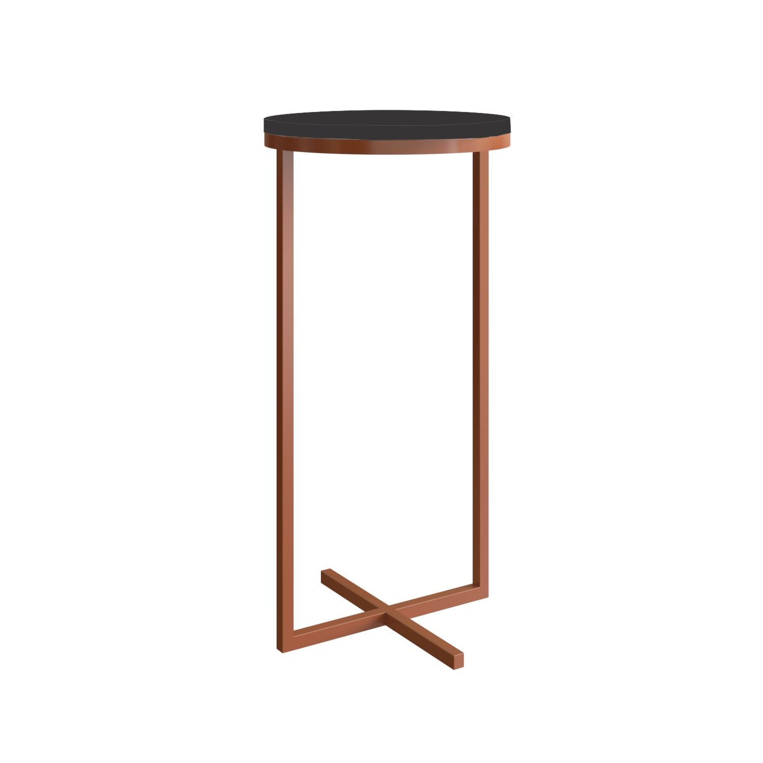 Mesa Decorativa Baru Negro/Bronce
