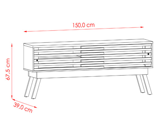 Mesa de TV Florens Beige