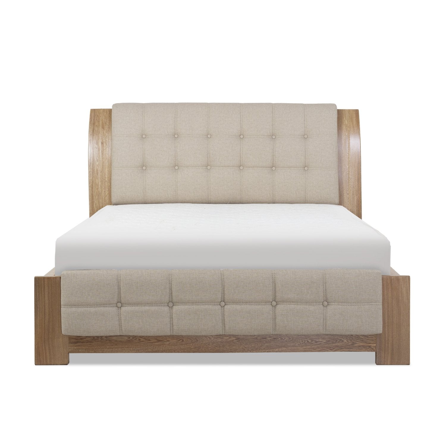 Cama Full Noruega Eurolino Marfil, Natural