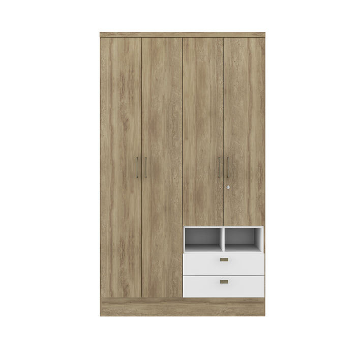 Ropero Sidney Natural Con Blanco