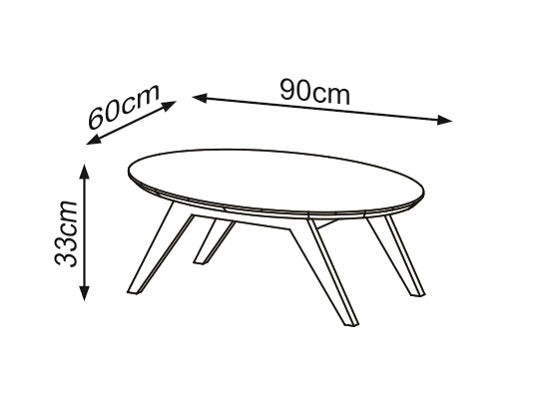 Mesa De Centro Lexus Blanco Almendra