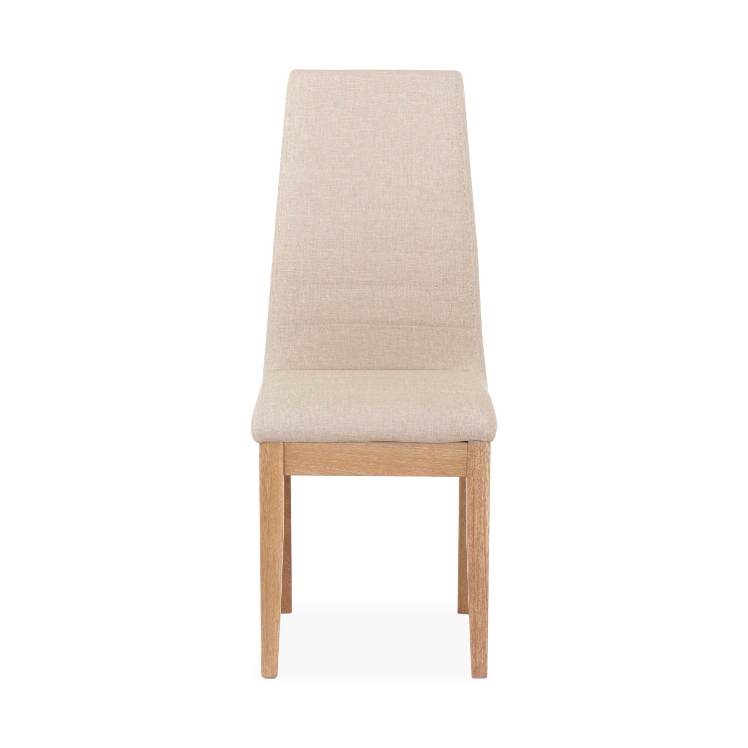 Comedor 6 Ptos Bruno Eurolino Marfil, Natural y Blanco