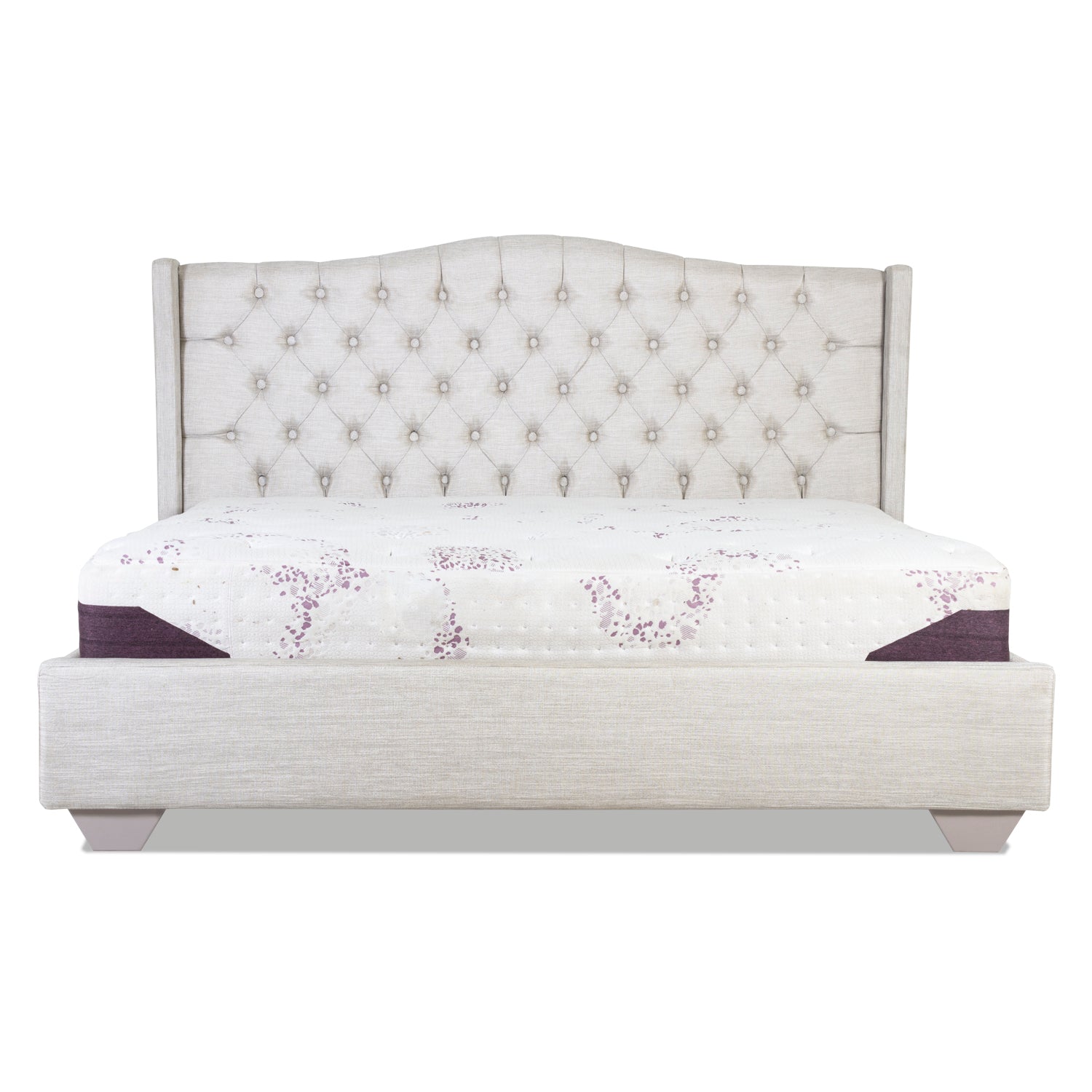 Cama King Arles Lino Perla, Taupe