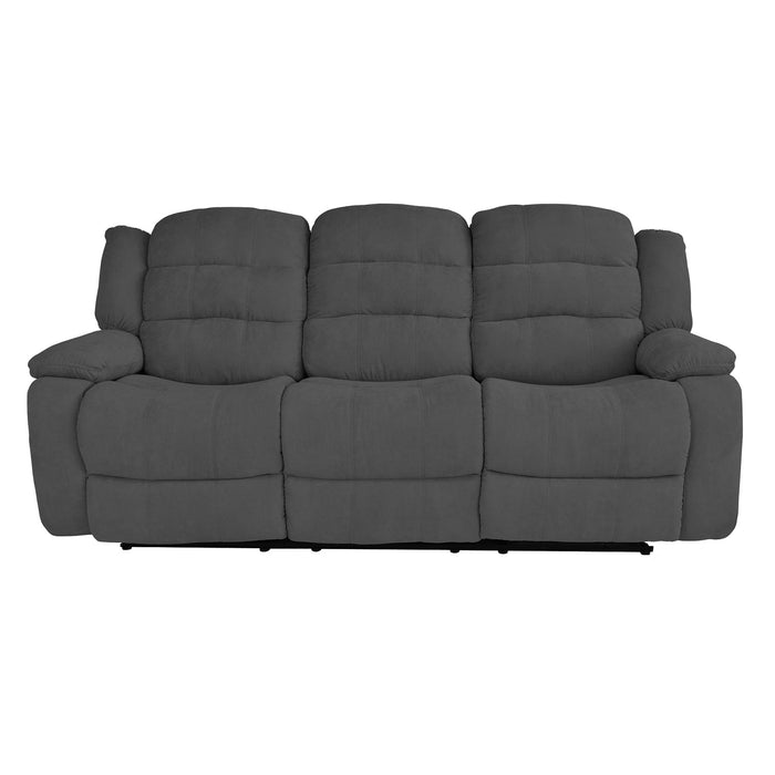 Sofá Reclinable 3 Ptos Nico Microfibra Suprema Gri
