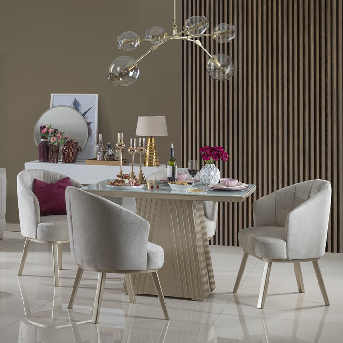 Comedor 4 Ptos Jansen Champaña