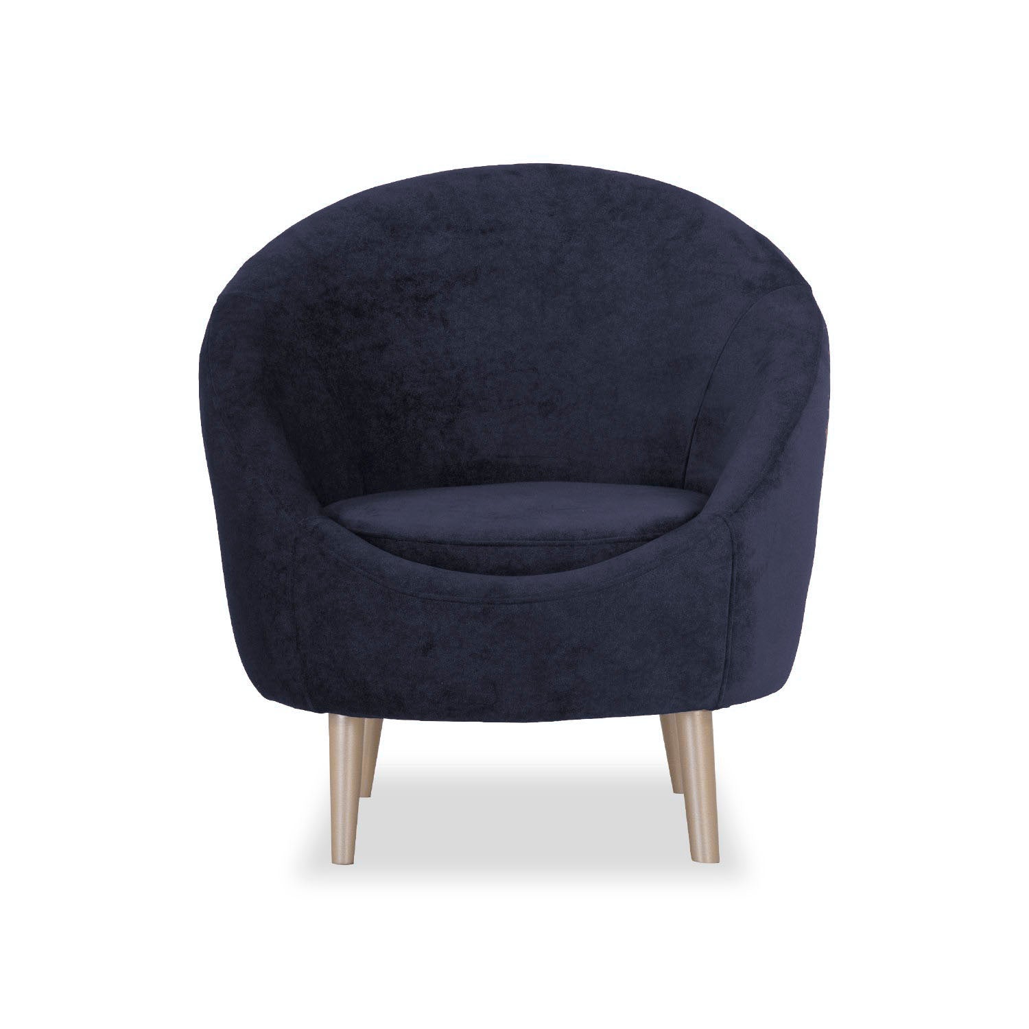 Butaca Omega Velvet Azul, Champaña