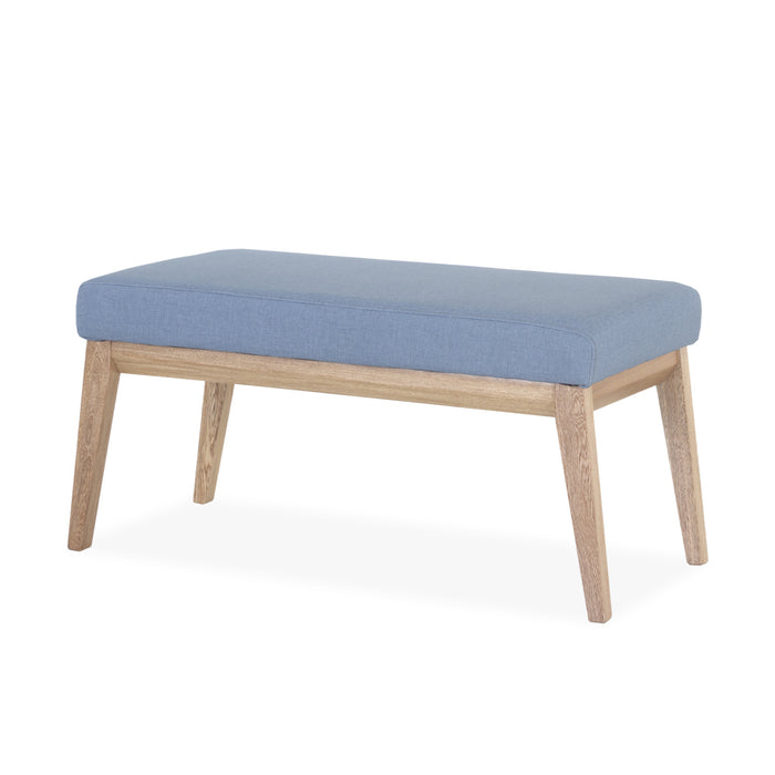 Comedor 6 Ptos Walcot Eurolino Azul Acero, Natural y Blanco