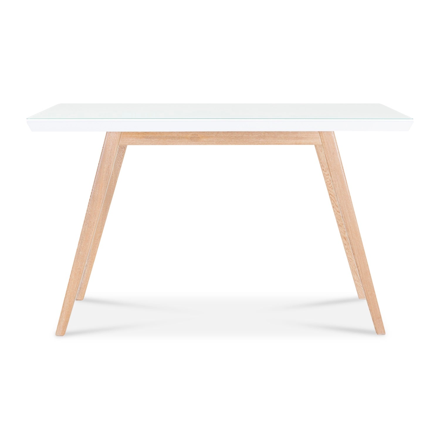 Comedor 6 Ptos Tanner Lino Marfil, Natural Ultraglass