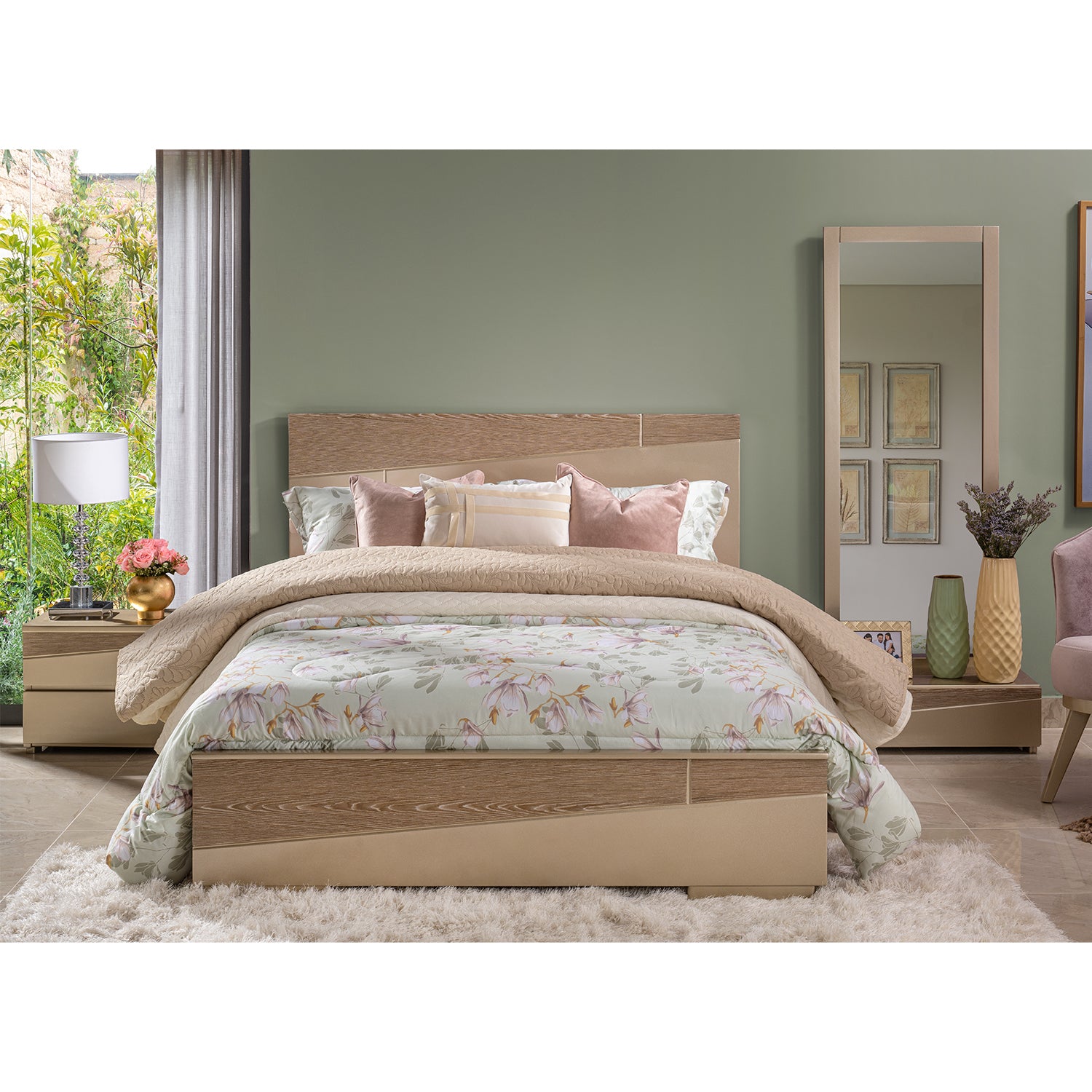 Cama Full Daytona Champaña