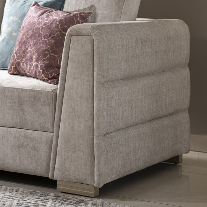 Sofá 2 Ptos Regency Velvet Marmol, Champaña