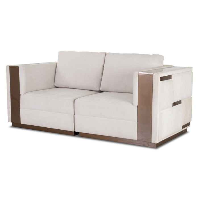 Sofá 2 Ptos Versalles Lino Beige