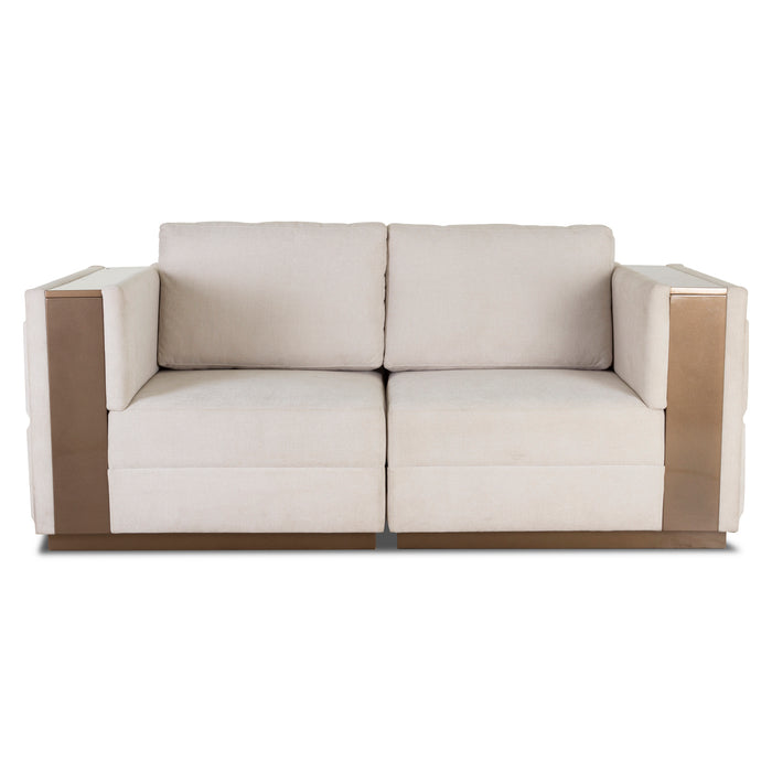 Sofá 2 Ptos Versalles Lino Beige