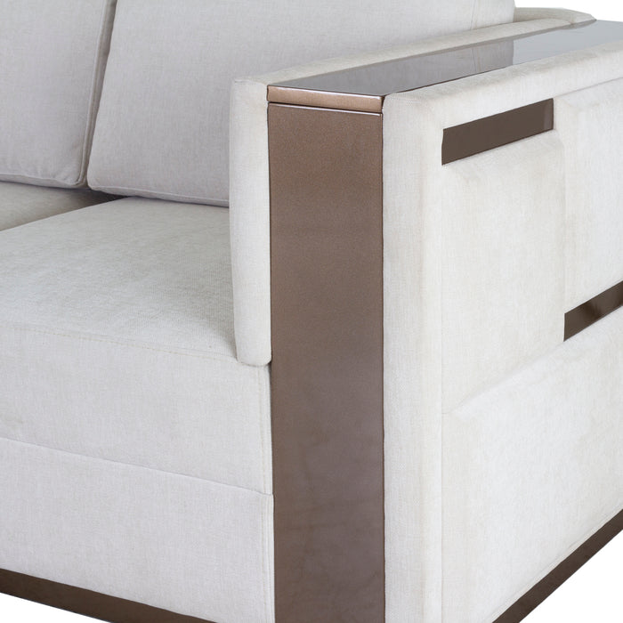 Sofá 2 Ptos Versalles Lino Beige