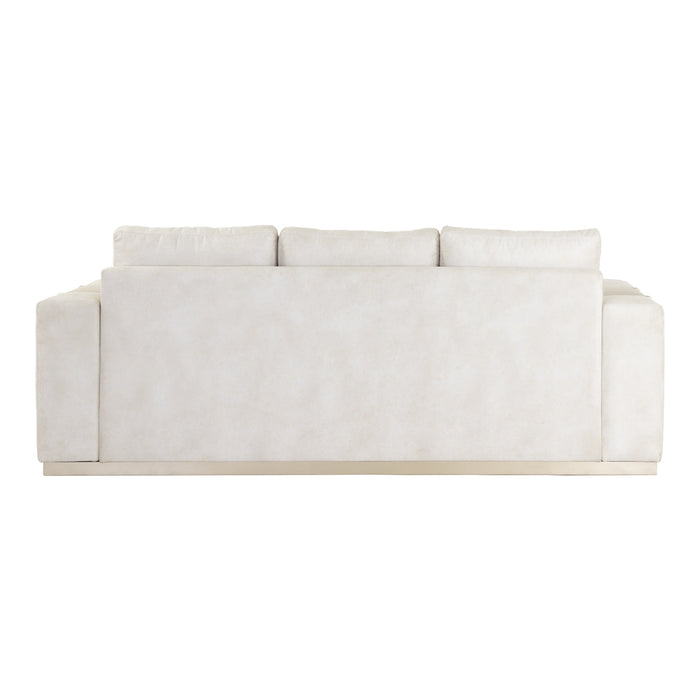 Sofá 3 Puestos Berlin Atlas Marmol Beige,Champaña