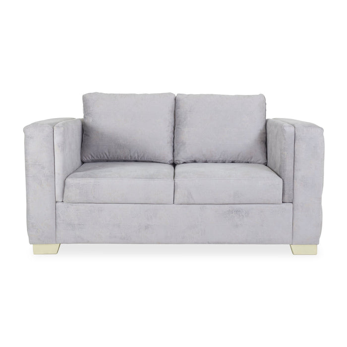 Sofá 3 Ptos Luxury Chenille Plata