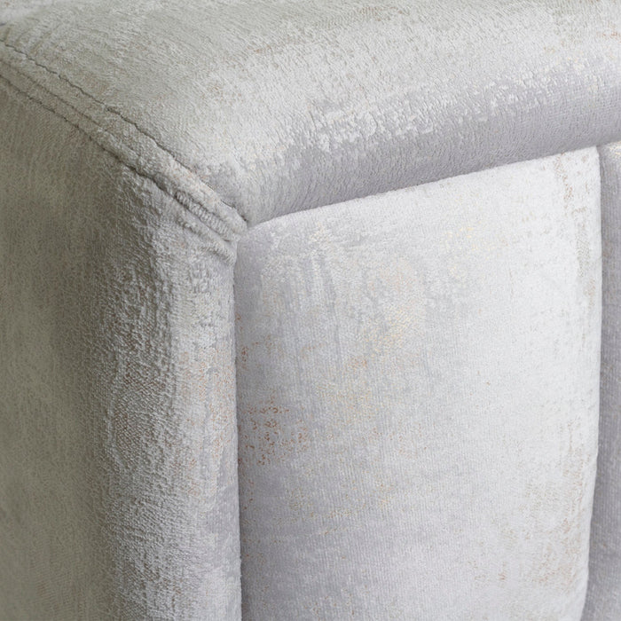 Sofá 3 Ptos Luxury Chenille Plata