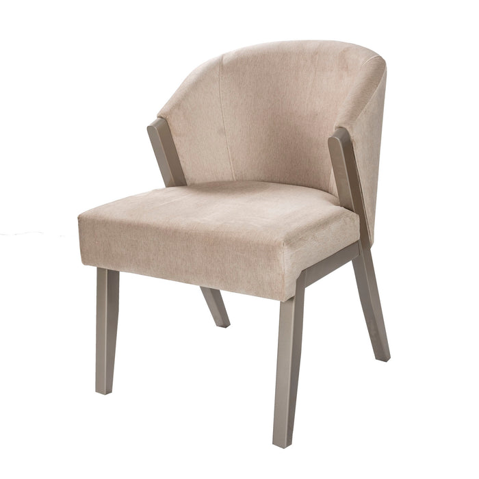 Comedor 6 Pto Living Velvet Beige, Taupe Perla Ultraglass