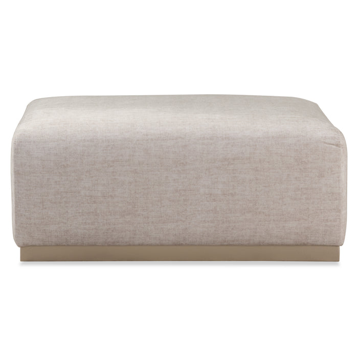 Puff Berlin Atlas Marmol Beige, Champaña