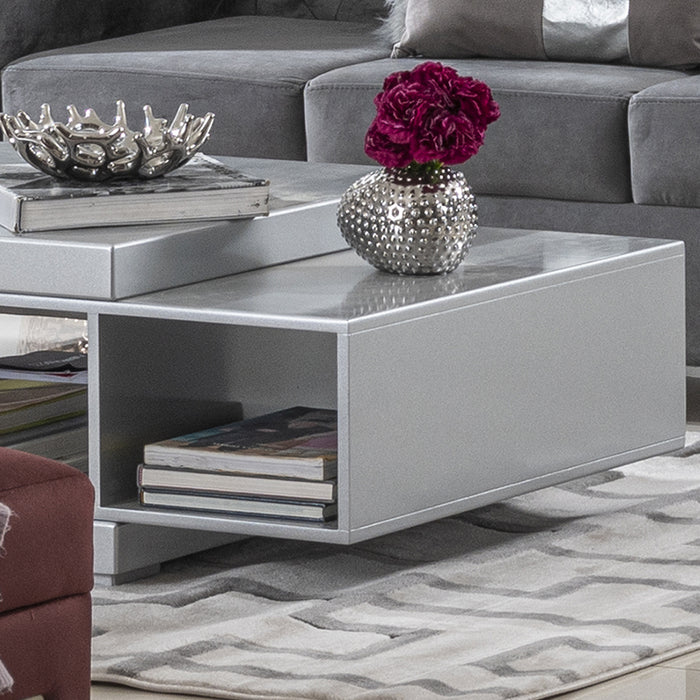 Mesa De Centro Luxury Plata