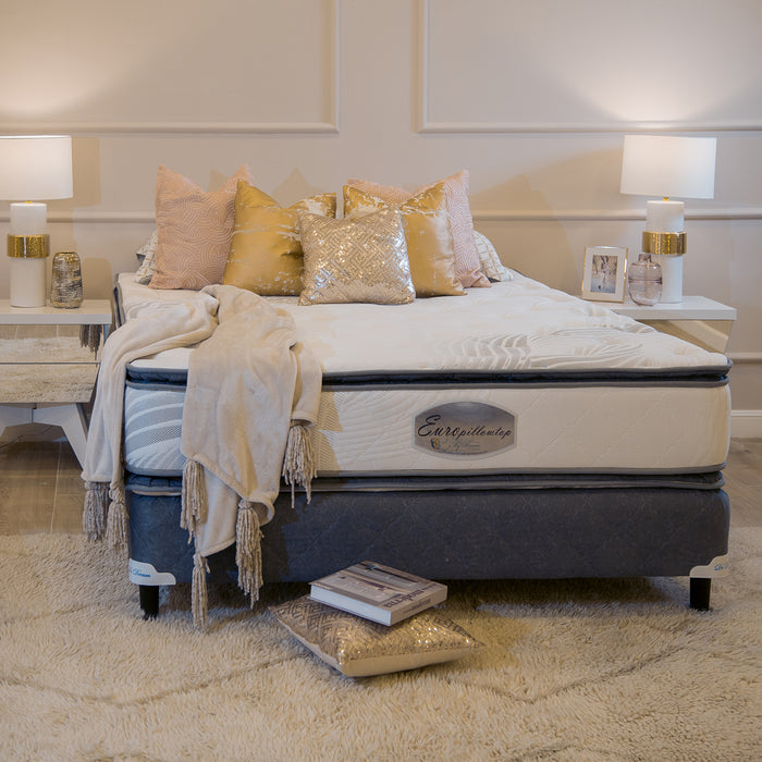 Colchón King My Dream Blanco/gris Euro Pillow Top
