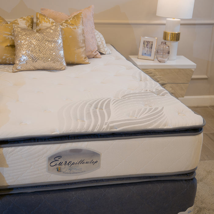 Colchón King My Dream Blanco/gris Euro Pillow Top