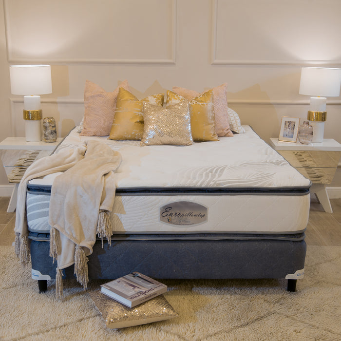 Colchón King My Dream Blanco/gris Euro Pillow Top