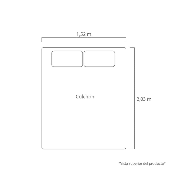 Colchón Full Dr Dream Pillow Top Ortopédico