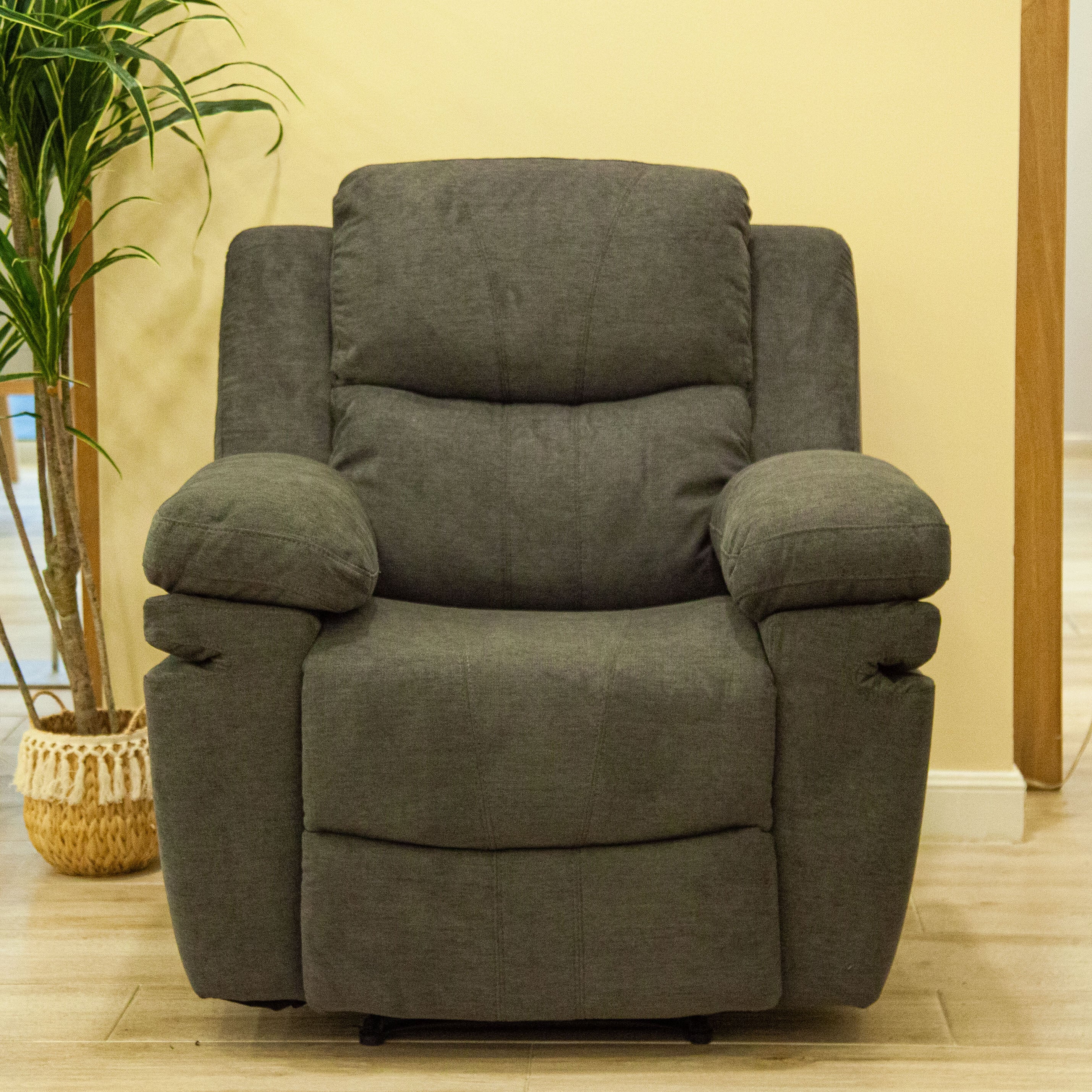Silla Reclinable Nordis Microfibra Gris Plomo